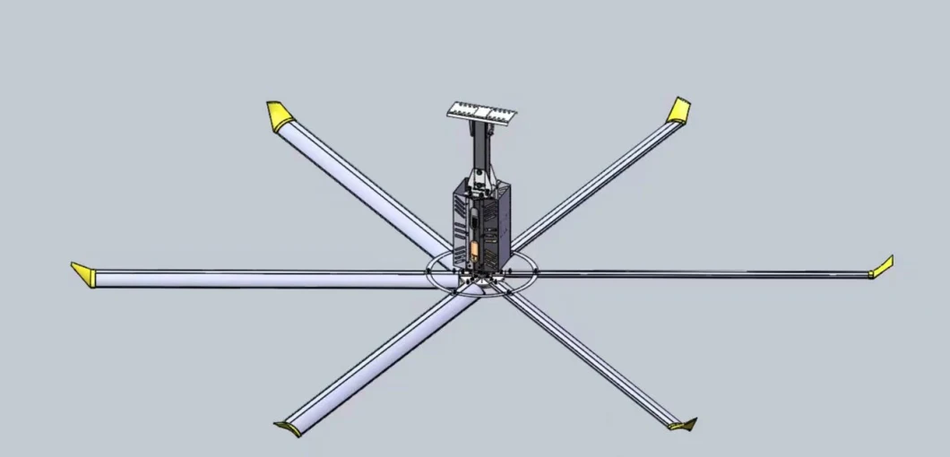 Потолочный вентилятор Китая традиционный Hvls электрический с 6 алюминиевыми лезвиями