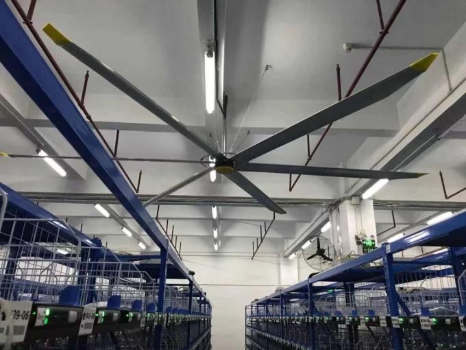 CCC CE ISO Hvls Промышленный потолочный вентилятор с лопатой из алюминия и магния 5