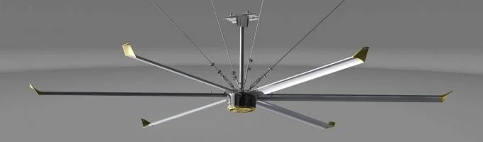 Потолочный вентилятор большого ишака большой промышленный для вентиляции фабрики