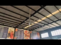 Большой воздушный поток 7,3 м 24 футовый промышленный вентилятор HVLS с двигателем PMSM и энергосберегающей функцией