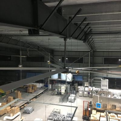 Постоянный магнитный мотор 18FT 5.5M Большие промышленные потолочные вентиляторы