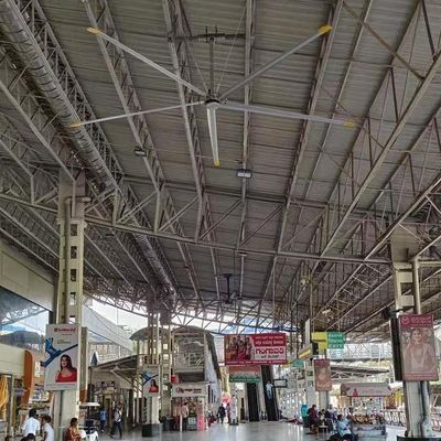 Хорошая цена. 5.0m 16FT Электрический AC HVLS Промышленный потолочный вентилятор с двигателем PMSM онлайн