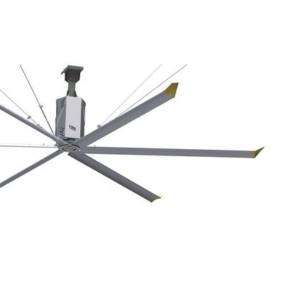 Хорошая цена. Двигатель с 24FT коробкой передач HVLS потолочный вентилятор для охлаждения в ресторанах и промышленных помещениях онлайн