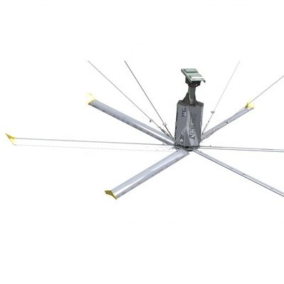 Хорошая цена. Ресторан 7.3m 24FT Большой потолочный вентилятор с коробкой передач и алюминиевыми лезвиями онлайн