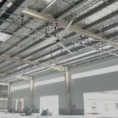 Хорошая цена. Дом подвесный вентилятор с диаметром 24FT для охлаждения воздуха Pmsm моторный вентилятор онлайн