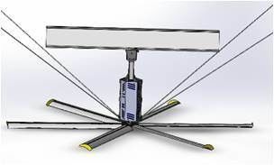 Хорошая цена. 1.5 КВт 55 вращений в минуту Большие промышленные потолочные вентиляторы для гаражей онлайн