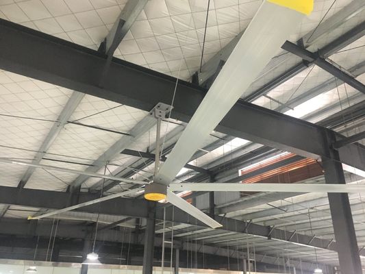 Хорошая цена. Алюминиевый лезвие низкой скорости большой PMSM вентилятор с двигателем коробки передач онлайн