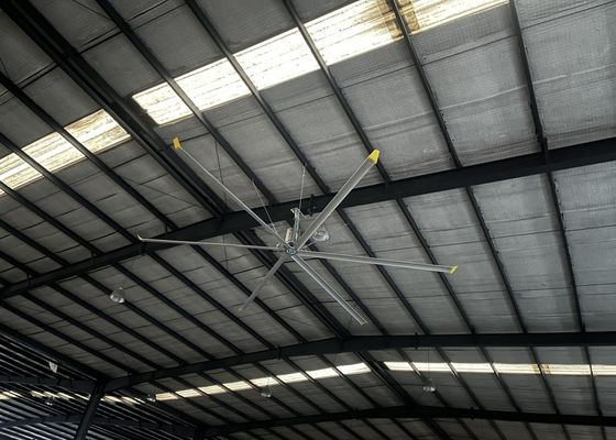 Хорошая цена. Алюминиевое лезвие Промышленный HVLS потолочный вентилятор для складской фермы выхлопный Pmsm моторный вентилятор онлайн