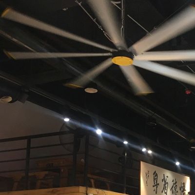 Хорошая цена. 380V/220V Напряжение 2.4m 8FT PMSM Мотор HVLS Вентиляционный вентилятор для охлаждения воздуха ресторана онлайн