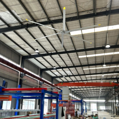 Хорошая цена. Мощные потолочные вентиляторы PMSM HVLS длиной 7,3 м для охлаждения воздуха в мастерских и складах онлайн