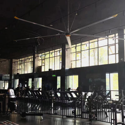 1.5КВт питание 5 лезвия 7.3м 24FT JUNYI промышленный HVLS потолочный вентилятор для промышленного