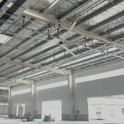 Хорошая цена. 380/220В Моторный тип PMSM Dc Бесчещевой внешний ротор 7,3 м 24FT Воздушно-охлаждаемый промышленный потолочный вентилятор с 6 лепестками онлайн