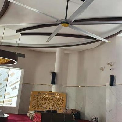 Хорошая цена. Промышленный потолочный вентилятор HVLS для коммерческой вентиляции 6,1 м 20FT BLDC бесбрашный мотор онлайн