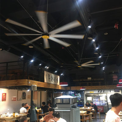 Хорошая цена. 2.4m 8FT Бесбросовый электрический HVLS потолочный вентилятор для складов ферм Рестораны Дом онлайн