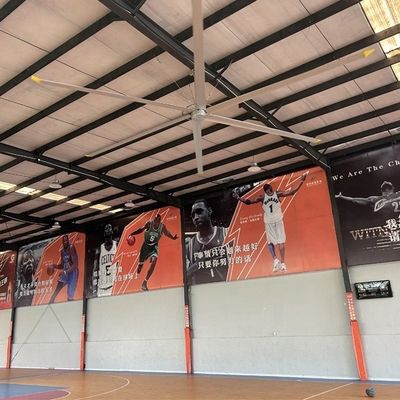 Большой воздушный поток 7,3 м 24 футовый промышленный вентилятор HVLS с двигателем PMSM и энергосберегающей функцией