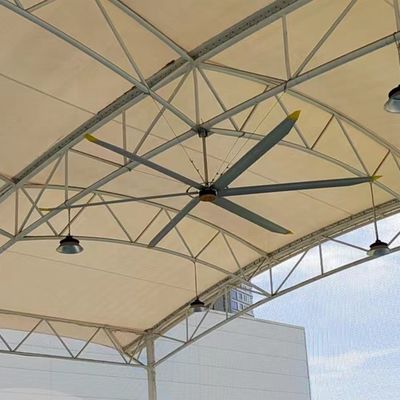 Хорошая цена. Потолочный вентилятор HVLS 16ft для оптимального охлаждения воздуха и вентиляции в промышленности онлайн