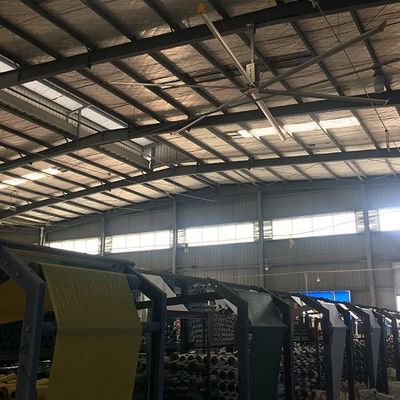 Хорошая цена. Al-Mg Blade Material Ceiling Fan For Industrial Warehouse Cooling Pmsm Motor (Вентилятор потолка для промышленных складских холодильников) онлайн