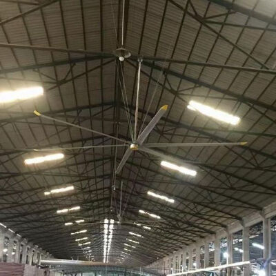 Хорошая цена. Алюминиевый сплав лопасти сверхмощный большой емкости потолочный вентилятор потолочный монтаж подходит для высоких потолков и просторных помещений онлайн