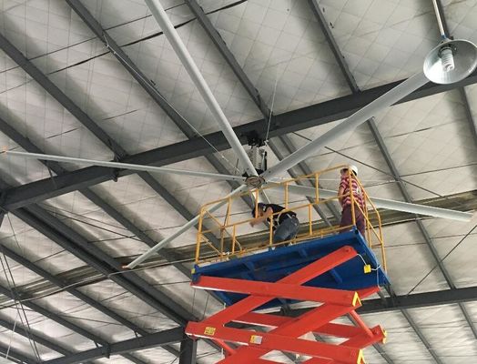 Хорошая цена. 5.4M 18ft Алюминиевая сплав лезвия Внутренний гараж Большие HVLS вентиляторы онлайн
