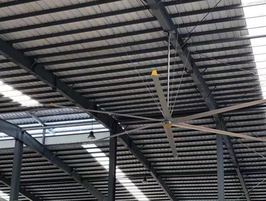 Хорошая цена. 24ft большой промышленный Pmsm HVls потолочный вентилятор для охлаждения воздуха и вентиляции онлайн